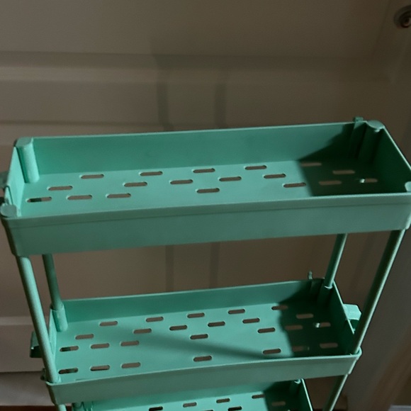 Green Rolling Storage Cart - Picture 3 of 4